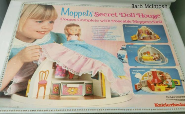 The Moppets’ Secret Doll House box is unwrapped every year. courtesy photo