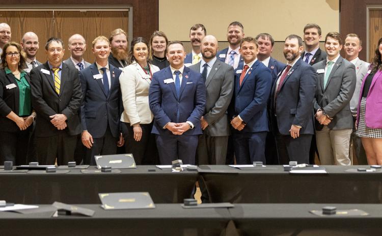 Nebraska LEAD Class 43 Fellows celebrate their graduation after completing the two-year leadership development program. The Mullen Commercial Club is offering a full tuition scholarship to encourage Mullen community members to apply for LEAD, contact Kyle Phillips at 308-546-7284 if interested. courtesy photo