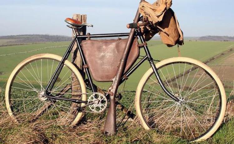 A replica of the Spaulding Military Bicycle. courtesy photo