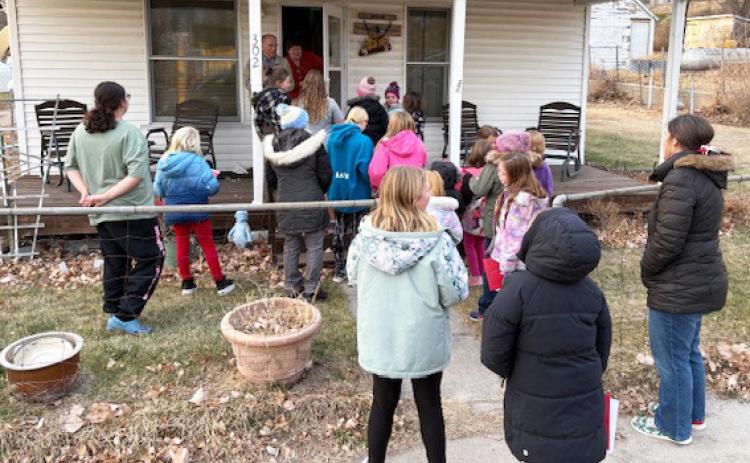 Annual Girl Scout Christmas caroling