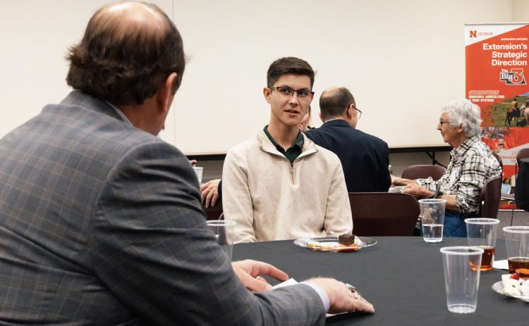 Student Hayden Jennings shares his experience in the Engler Agribusiness Entrepreneurship Program. courtesy photo