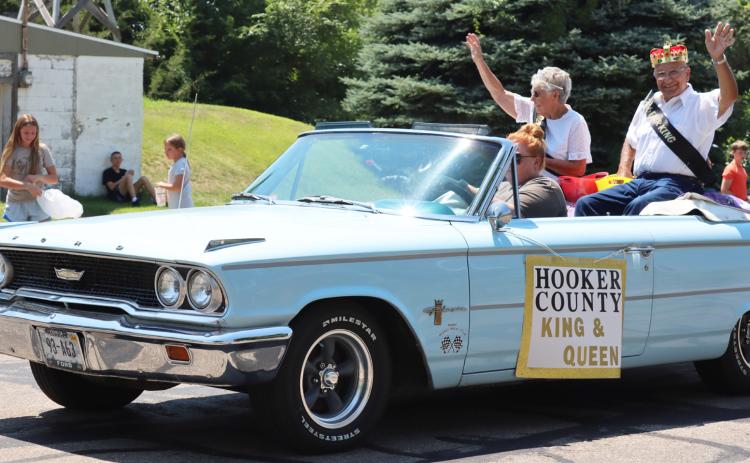 Fair Queen Sherron Sullivan and King Don Younkin in the Parade