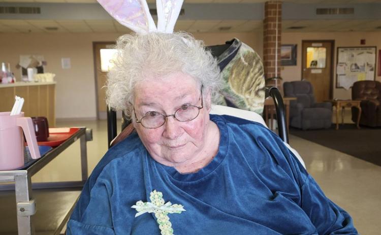 Twila Springer on Easter.