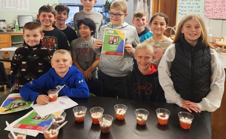 The STEM Club learned about blood on Jan. 23. Students in grades 4-6 were able to create a model of the 4 components of blood using candy to represent the different parts. Thank you to the Nebraska Library Commission and Prairie STEM for the kits! Tawnee Jewell