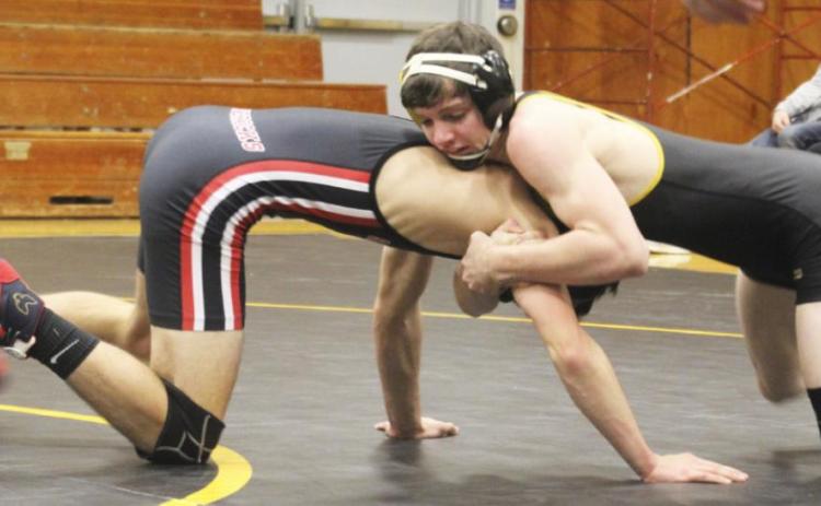 Kyle Durfee competing at the Mullen quad last Thursday. Caroline Durfee