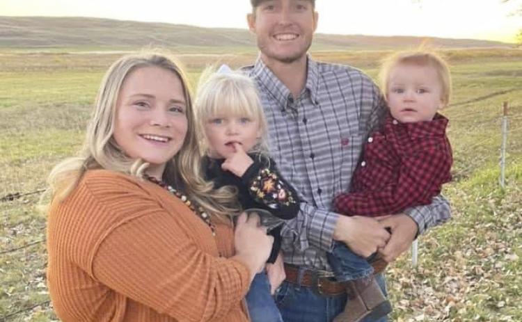 Michael and Shayna Stichka with their children Violet and Aiden.