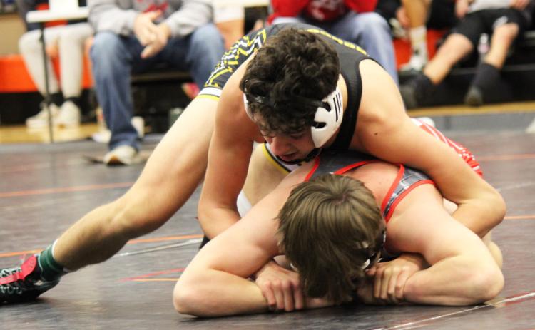Jaylon Forsen competing last week in Ogallala. Kris Forsen