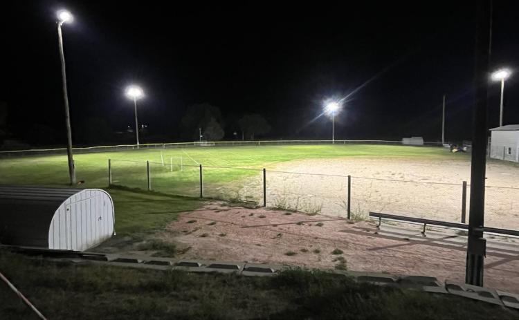 Local grants help fund baseball field lights