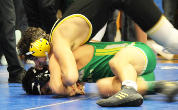 Jarren Forsen competing for the Broncos last week. Kris Forsen