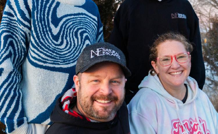 The Koch family pictured in 2024. From left: Hudson, 17, Jeremy, 41, Asher, 14 and Bailey, 39. The family, posing for a portrait outside their home near Eustis on Jan. 26, 2024, has long struggled with mental health issues. The family had found healing by sharing their story online through a Facebook page it created in 2014. Since then, Anchoring Hope for Mental Health has added more than 10,000 followers who routinely share their own stories of mental health. Chris Bowling
