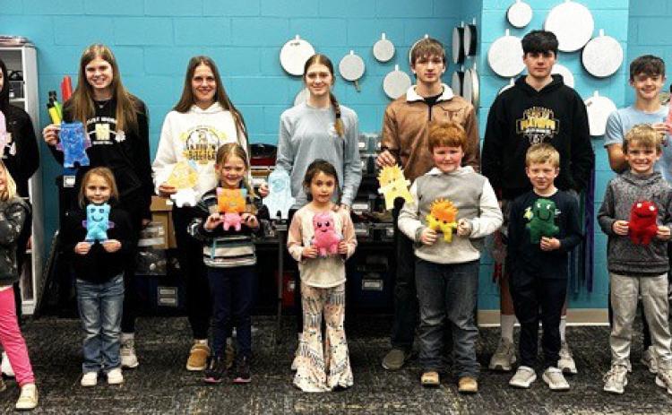 Freshmen bring kindergarten monster creations to life