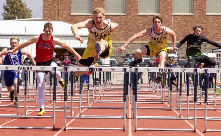 Clayton Moore and Chase Gracey placed 1st and 3rd in the 110 hurdles last week in Paxton. Carolee Brown