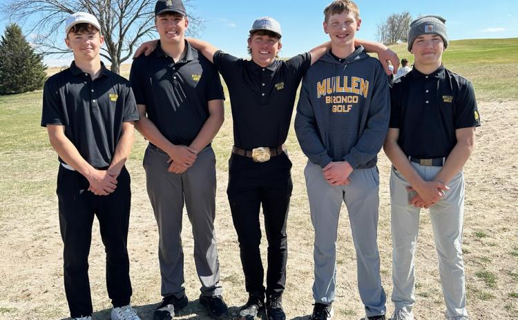 L-r: Ben Werner, Jacob Walker, Cooper Walker, Jackson Vinton, Colby Kessler in Stapleton last week. Clint Svoboda