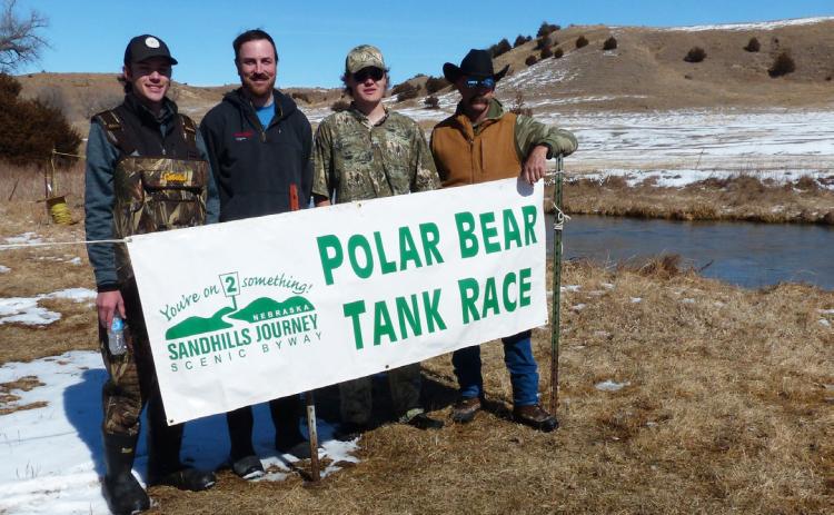 The “Hooker Hunters” team of Burke Schneider, Billy Casey, Justin Wiens and Wynn Wiens (pictured l-r) won this year’s race. courtesy photo