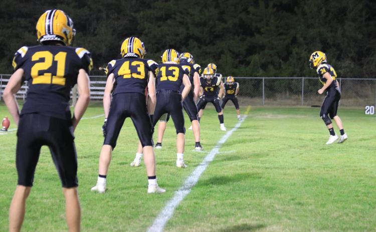 The Broncos are ready for Nicholas Gonzalez to kick off last Thursday against Bayard. Carolee Brown