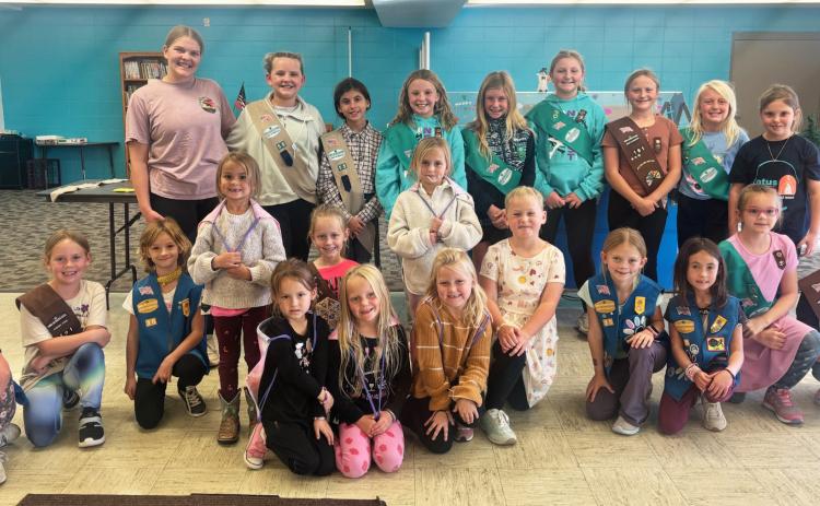 Mullen Girl Scouts hold Investiture Ceremony