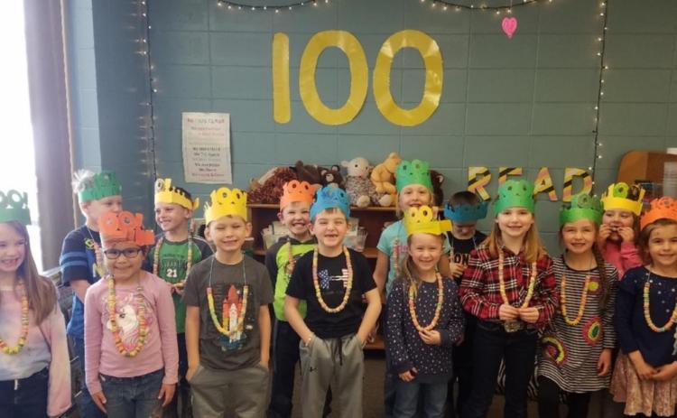Kindergarten students celebrate 100 days of school