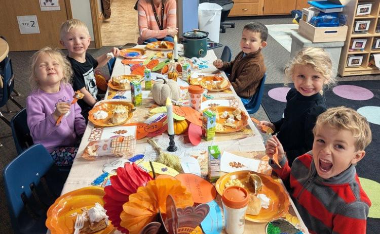 Little Broncos Preschool classes celebrate Thanksgiving