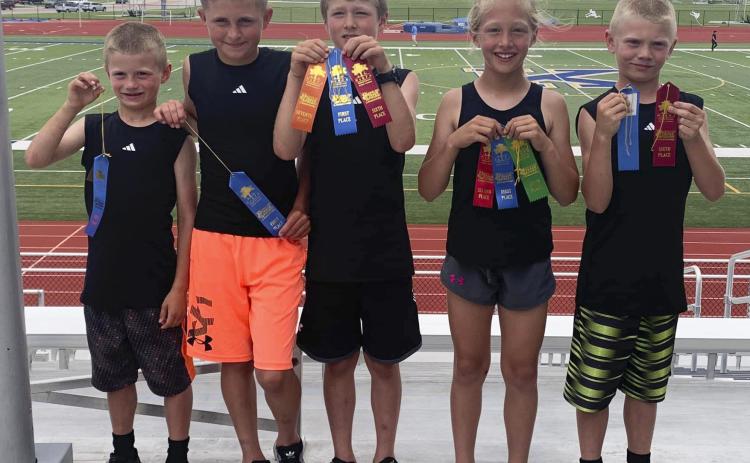 L-r: Ryden Ourada, Bronx Burney, Cylas Dent, Emri Dent, Weston Ourada. courtesy photos