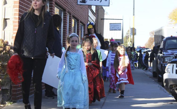 The Mullen Elementary students paraded