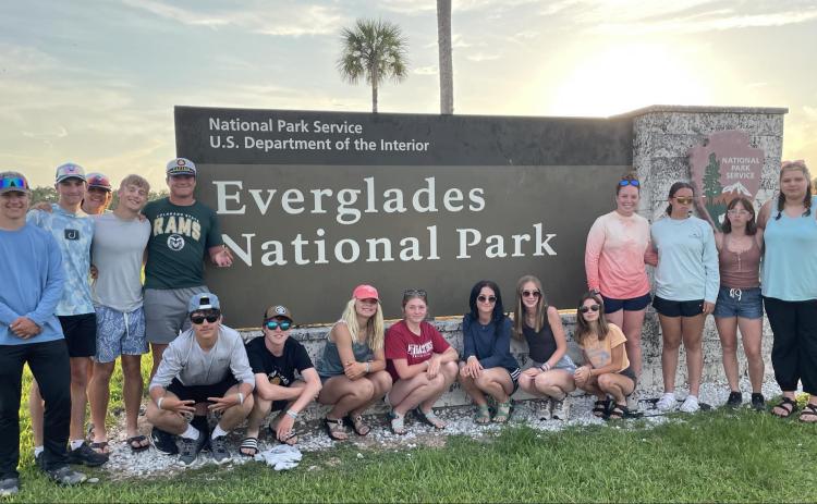 L-r: James Kessler, Cayden Hampton, Jarren Forsen, Alex Werner, Tate Kvanvig, Jaylon Forsen, Brandon Hardin, Tierston Moore, Hayley Donohoe, Fayth Brown, Sydnee Cheever, Brooke Williams, Morgan Hassett, Mercedes Garner, Malia Oltmer, Mia Flores-Green. Sarah Hardin