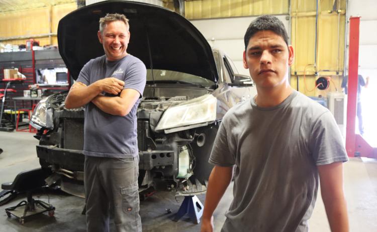 Josh Barnes (left) has owned Mullen Auto &amp; Diesel for 21 years. Gerri Peterson