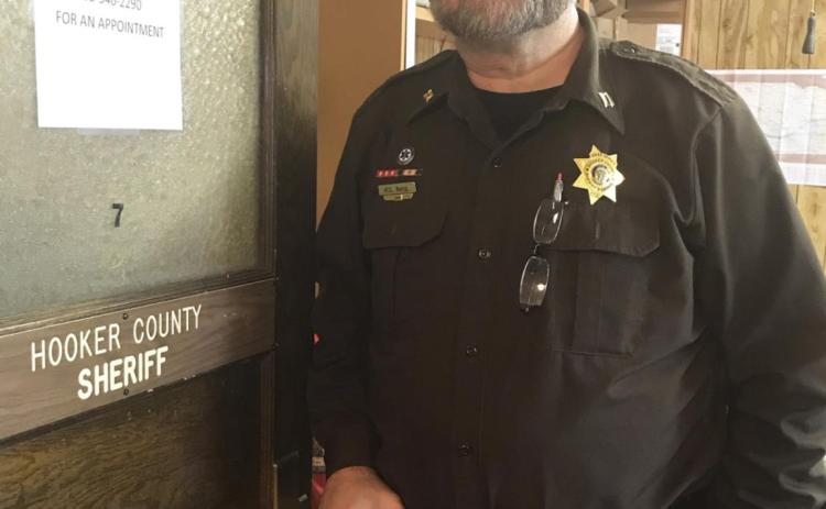 Hooker County’s new Deputy Sheriff K.C. Bang at the Sheriff’s Office last Tuesday. Gerri Peterson he Sheriff’s
