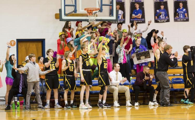 Mullen Bronco players, coaches and fans had the reason for lots of celebrating last week as the Broncos swept the D2-10 Subdistrict in Hyannis, defeating Sandhills/Thedford 43-40 and Hyannis 47-35. Megan Andersen