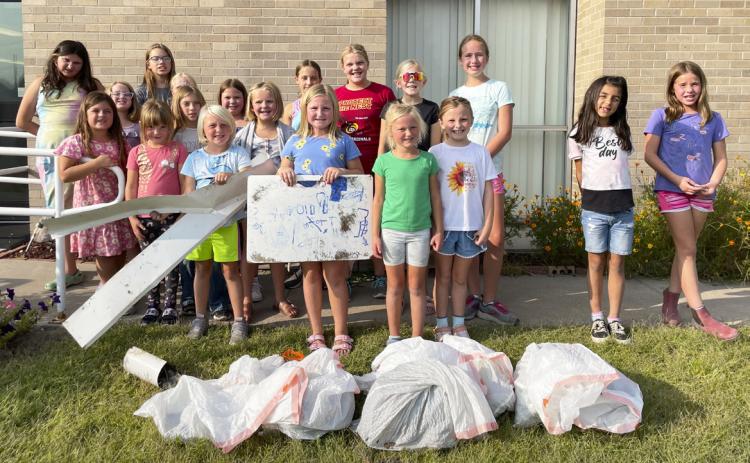Girl Scout World Trash Pickup