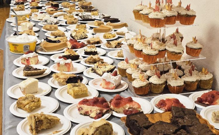 The dessert table was full of whatever one would want!