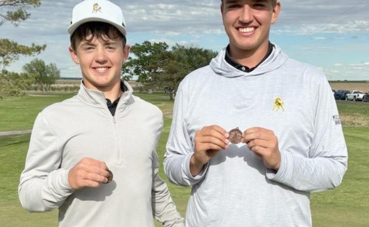 State Golf qualifiers, l-r: Ben Werner and Jacob Walker. courtesy photo