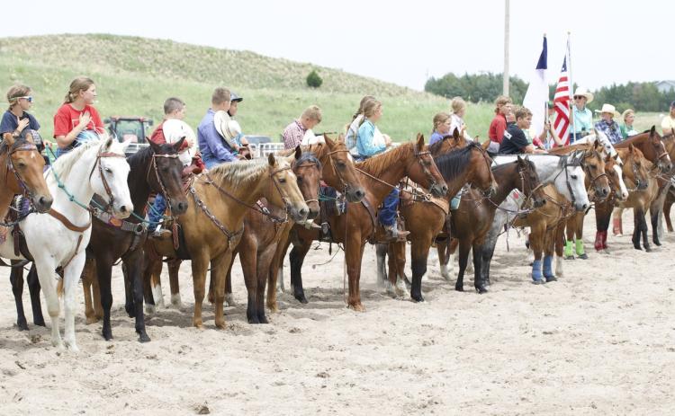 The Grand Entry of Rodeo Bible Camp. Suzie Wahlgren