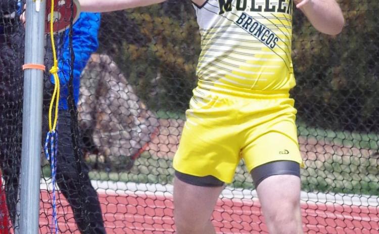 Adam Wiens competing in the discus at Paxton. Barb McIntosh