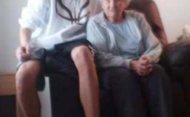 Alex Moore with his grandma, Goldie Little. courtesy photo