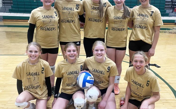 Pictured back, l-r: Ella Walz, Hadley Marsh, Bristal Fink (Thedord), Paisley Ray (Thedford), Hope McIntosh (Thedford). Front: Ayden Lee, Kendall Phipps, Ava Walz, Emri Dent. Barb McIntosh