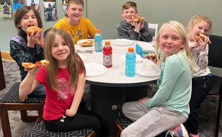 January Pizza with the Principal at the elementary