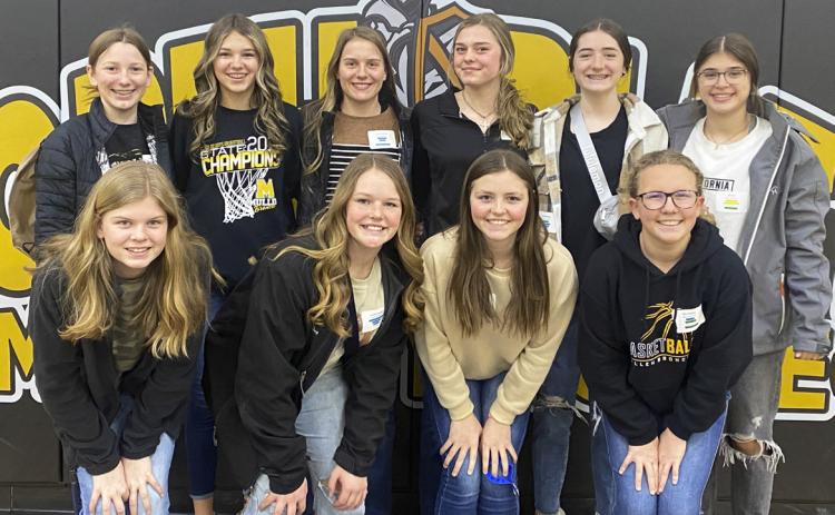The Mullen Junior High girls who attended Expanding Your Horizons on Wednesday, March 16 in North Platte are pictured back, l-r: Hope Miller, Ady Hampton, Brynne McCully, Georgia Wingebach, Jenna Donohoe, Ella Rice. Front: Chloe Newman, Emerson Thorberg, Kalli Licking, Riley Hegland. Expanding Your Horizons is a day for middle school girls to learn about careers in STEM. Thirty-three speakers were in attendance for the event at North Platte Community College. Kara Connealy
