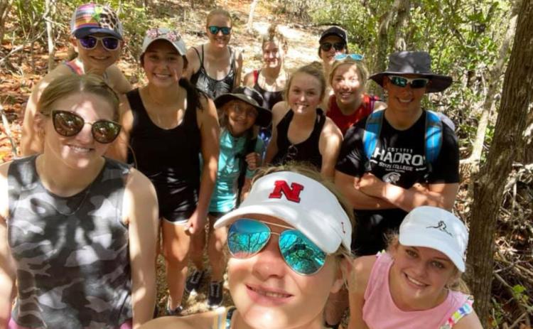 Pictured clockwise from front center: Samantha Moore, Hanna Marshall, Faith Miller, Michelle Brown, teacher Sarah Hardin, sponsor Sooky Marks, Josey French, Lindey Coble, Jordyn McDowell, Taylor Svoboda, Sean Simonson, Alli Loughran. courtesy photo