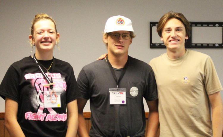 Selected as 2026 ambassadors are, l-r: Brielle Hladky from Norris Public Power District, Daniel Wright from Custer PPD and Fyn Fasbender from Southern PPD. courtesy photo