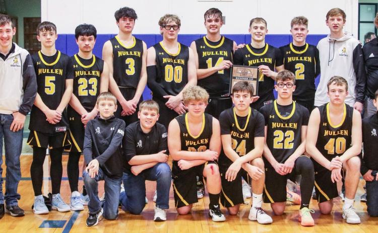 D2-2 District Runners-up, back l-r: Assistant Coach Darrick Hanks, Hunter Brown, Ben Werner, Nicholas Gonzalez, Cian Connealy, Daniel Wright, Jacob Walker, Alex Werner, Brandon Hardin, Jackson Vinton, Head Coach Brad Wright. Front: Student Managers Kyler Marsh and Carson Hegland, DJ Coetzee, Braylon Kuncl, Jack Coble, Hayden Morrison, Student Managers Gunner Brown and Hayden Deibler. Carolee Brown Photography