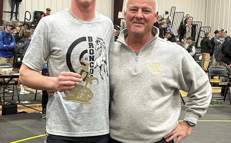 Chase Gracey with one of Gary Hoyt’s sons, Phil Hoyt. Nikki Gracey