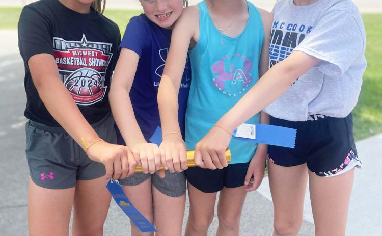 L-r: Emri Dent, Avery Vinton, Ayden Lee, Kendall Phipps. Leslie Lee
