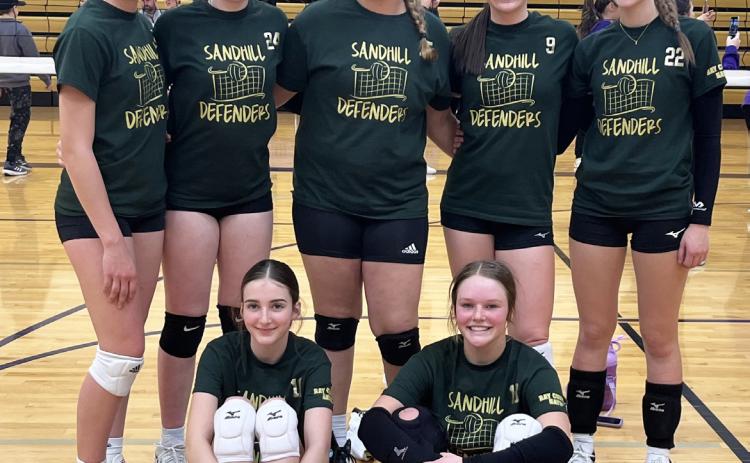 Pictured back, l-r: Brynn McCully, Emma Ray, Kaley Rasmussen, Jenna Donohoe, Josie Morrow. Front: Abby Gracey, Emerson Thorberg. courtesy photo