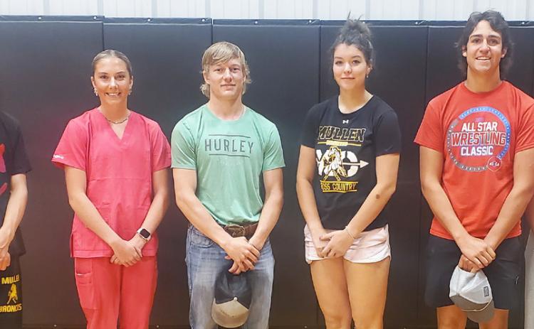 L-r: Jacob Wingebach, Peyton Paxton, Justin French, Medora DeNaeyer, Jarren Forsen, Allie Boyer. Mike Kvanvig