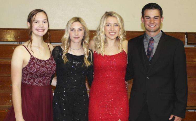 Mullen FCCLA officers for 2021-2022, pictured l-r: VP of Competitive Events - Ashlyn Simonson, VP of Membership - Peyton Paxton, President - Taylor Svoboda, VP of Public Relations - Samuel Coble. Not pictured: Secretary - Jadyn Andersen. courtesy photo