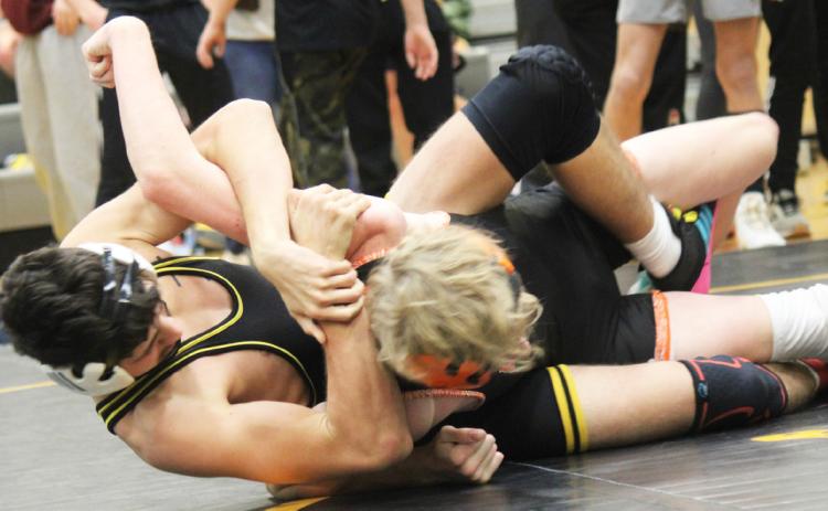 Senior Jaylon Forsen competing last Saturday in Mullen. Kris Forsen