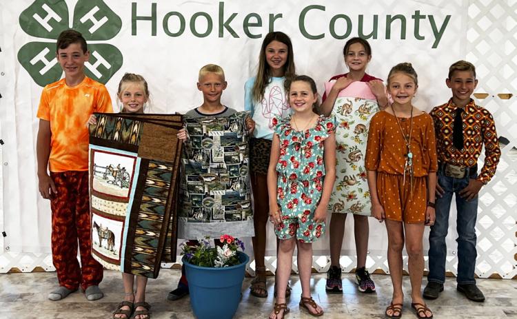 L-r: Hunter Brown, Kendall Phipps, Teal Peterson, Ady Hampton, Audrabell Werth, Ava Kvanvig, Kaisley Phipps, Gunner Brown. Carolee Brown
