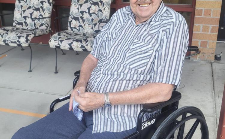 Robert Prentice enjoying the sunshine